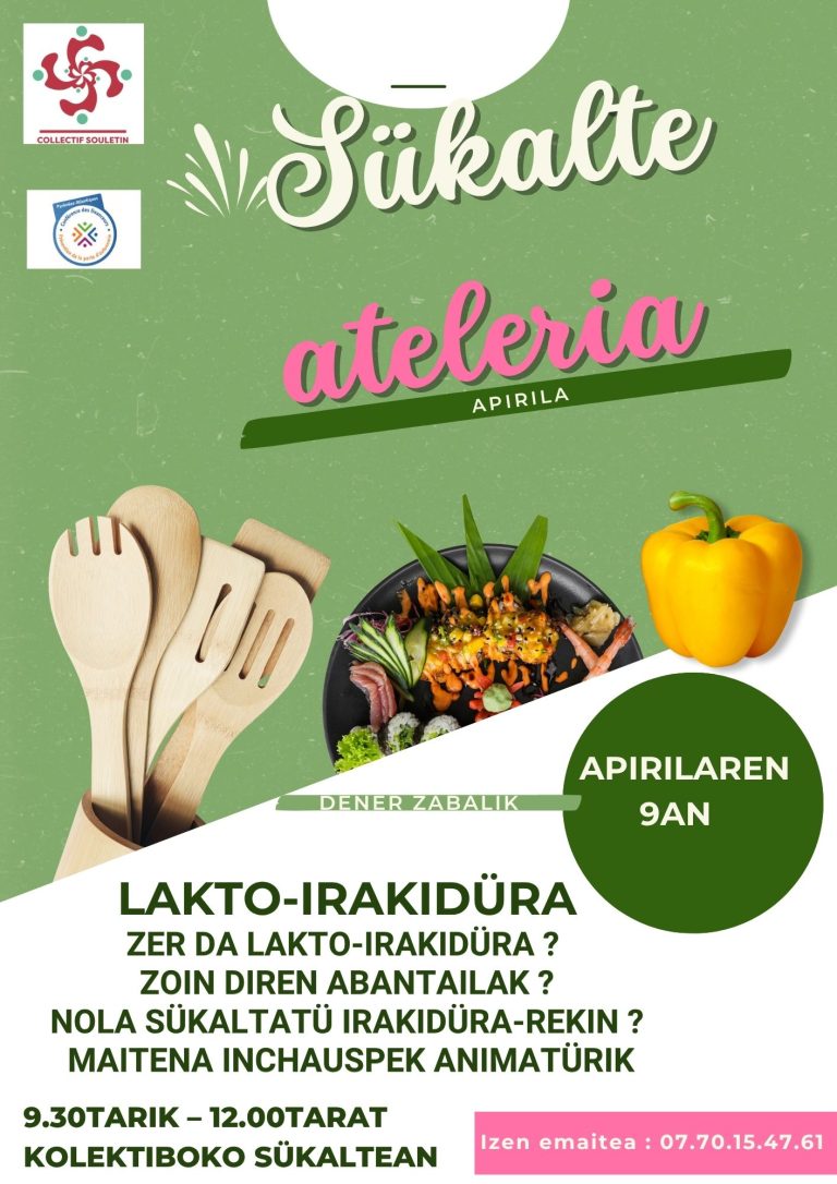 affiche atelier cuisine moderne illustré vert rose blanc(1)